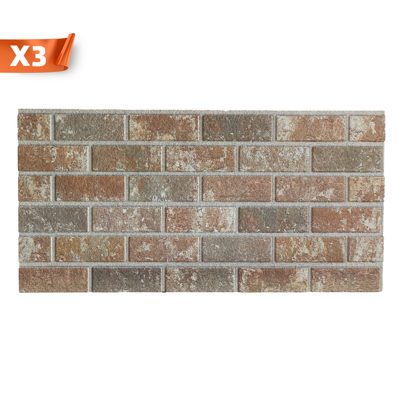 Outlet Mokka Royal T-1901 Brick Wall Panels (3 Pieces)