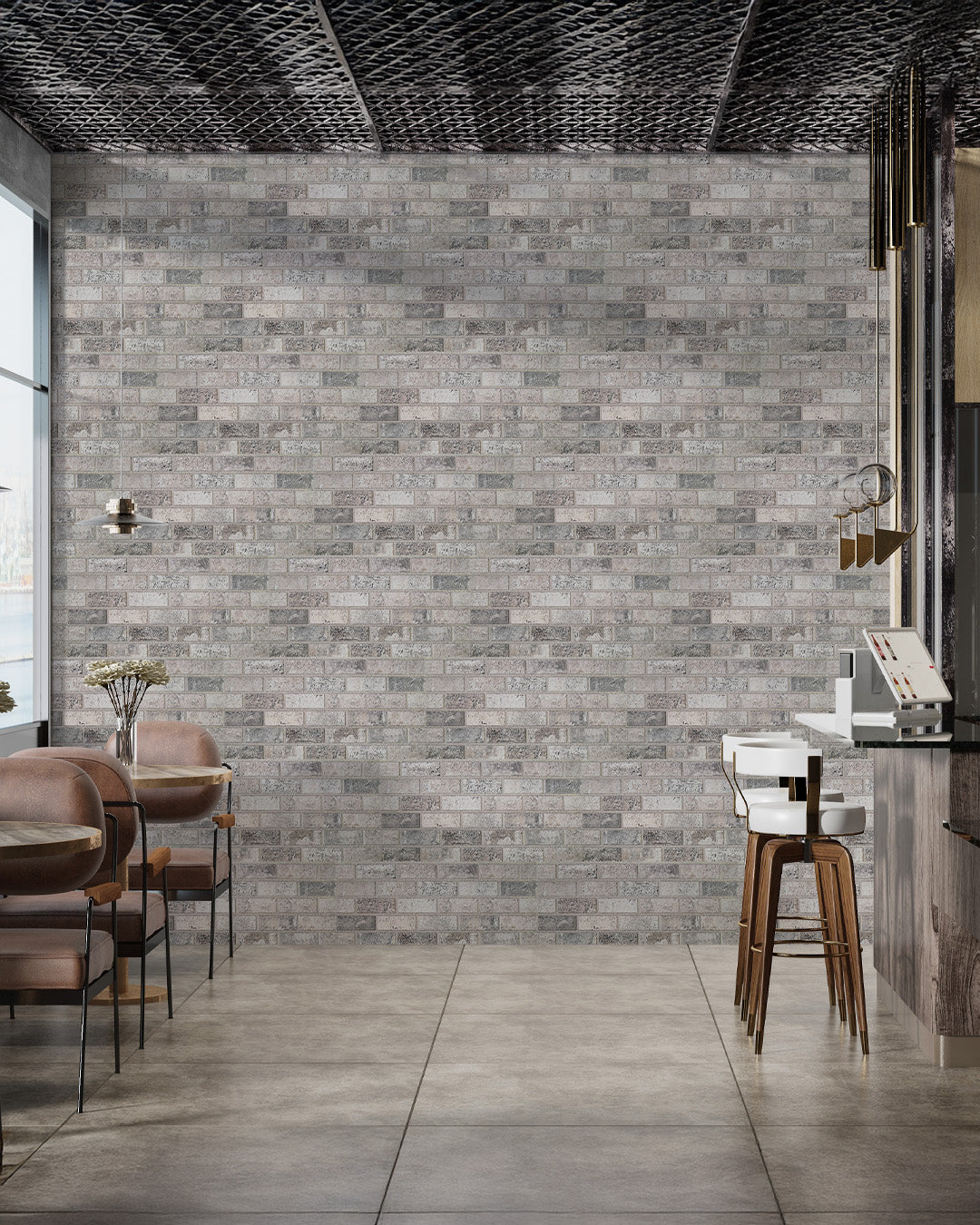 Beige Dream T-1902 3D Decorative Wall Panels, Brick Effect