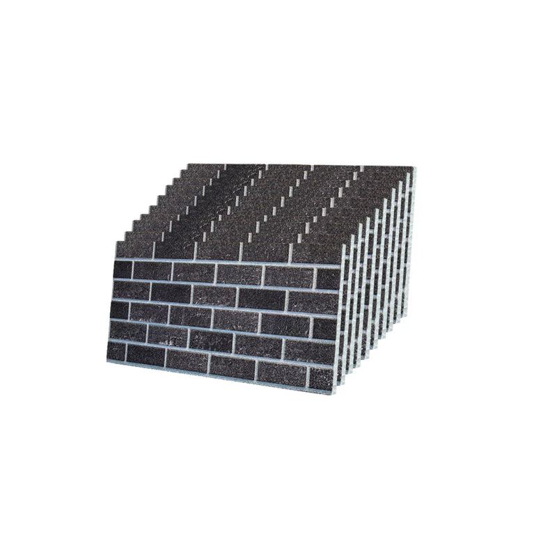 Outlet Ash Smoke T-1905 Brick Wall Panels (10 Pieces)