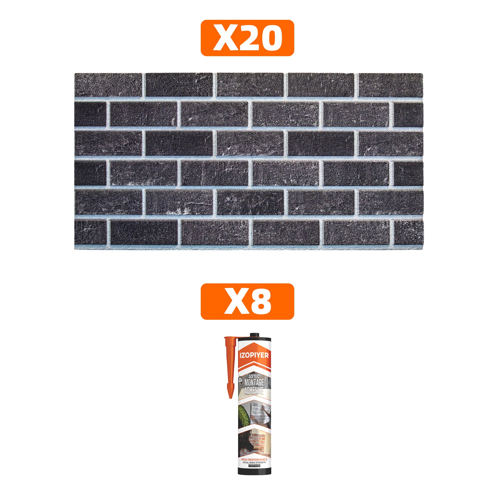 Ash Smoke T-1905 3D Decorative Wall Panels
