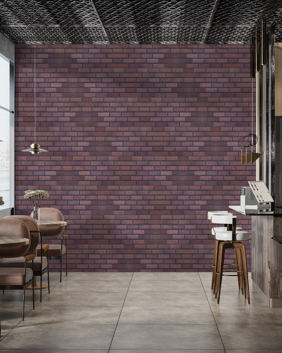 Oldbury T-1705 3D Decorative Wall Panels, Brick Effect