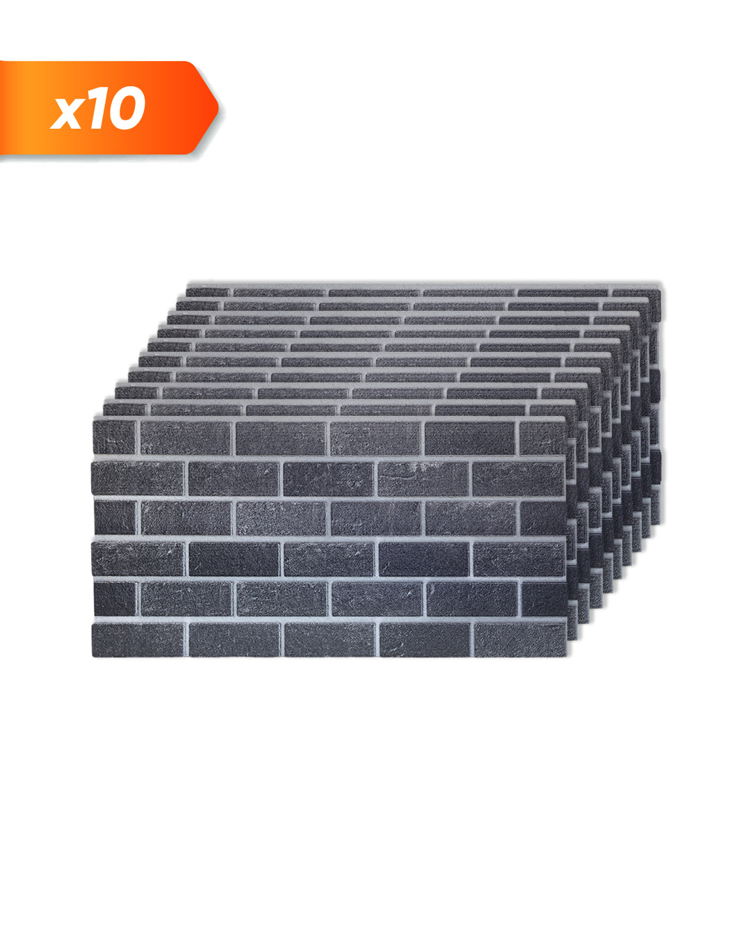 Ash Smoke T-1905 3D Decorative Wall Panels, Brick Effect