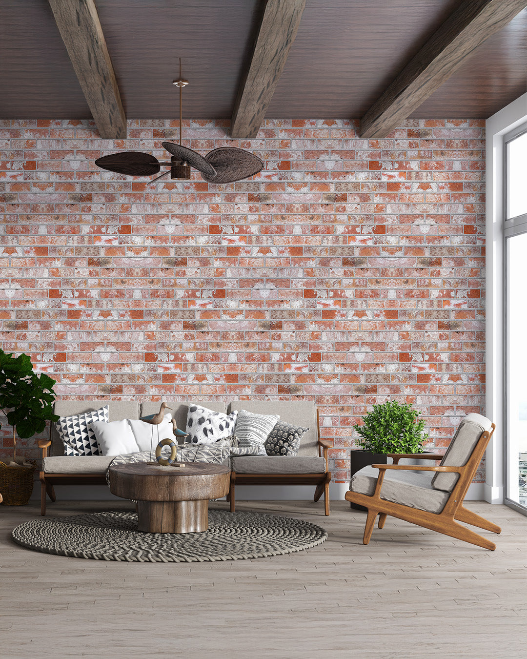 Stone House T-1913 3D Decorative Wall Panels, Brick Effect