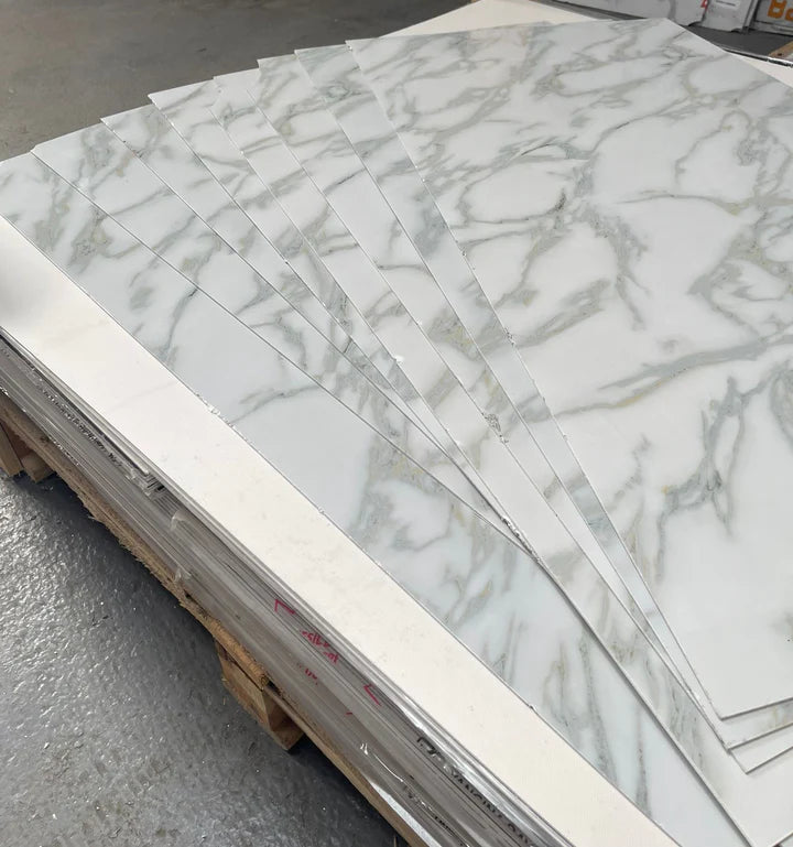 Crimson Vein Marble Look Wall Panels - Outlet (2ft x 4ft)