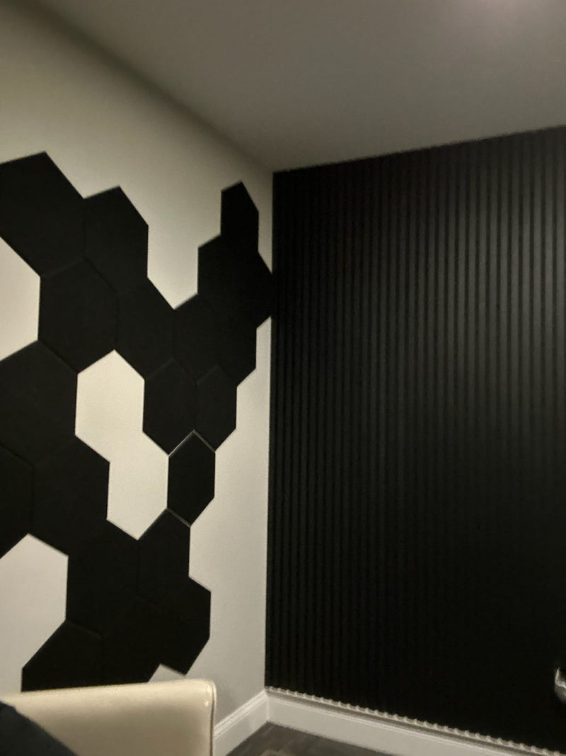 Black Leaf Harmony Wood-T74 Acoustic Wood Wall Panels