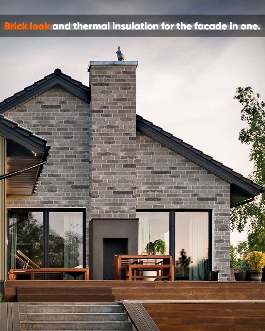 Path Of Gray SL-1926 | 3D Brick Effect Decorative Wall Panels, 20x40in | 3/10/20 Panel Options