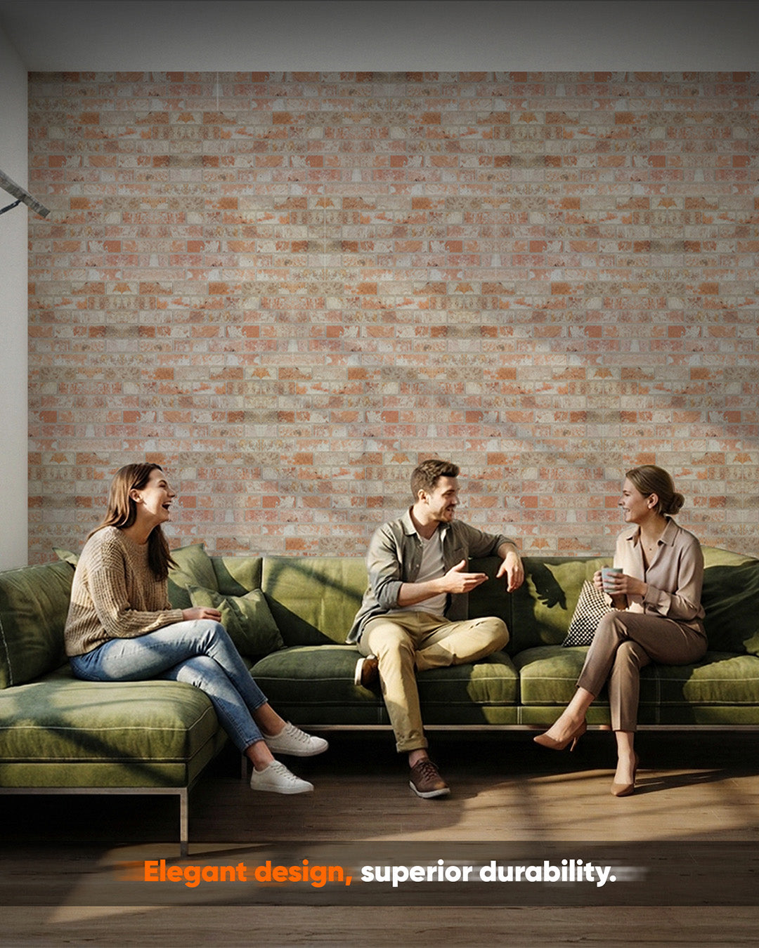 Stone House T-1913 | 3D Brick Effect Decorative Wall Panels, 20x40in | 3/10/20 Panel Options