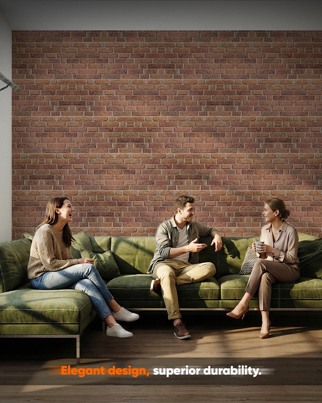 Telegraph Road SL-1812 | 3D Brick Effect Decorative Wall Panels, 20x40in | 3/10/20 Panel Options