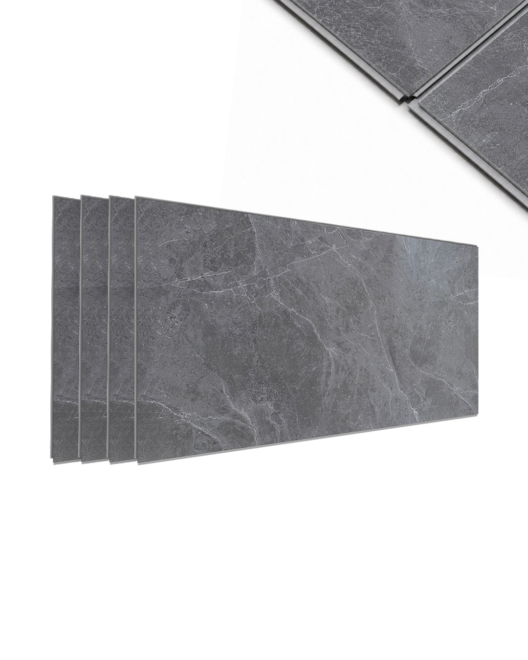 Misty Mountain- Spc Lock System Marble Effect Wall Panel (24 × 46 in) Matte Finish