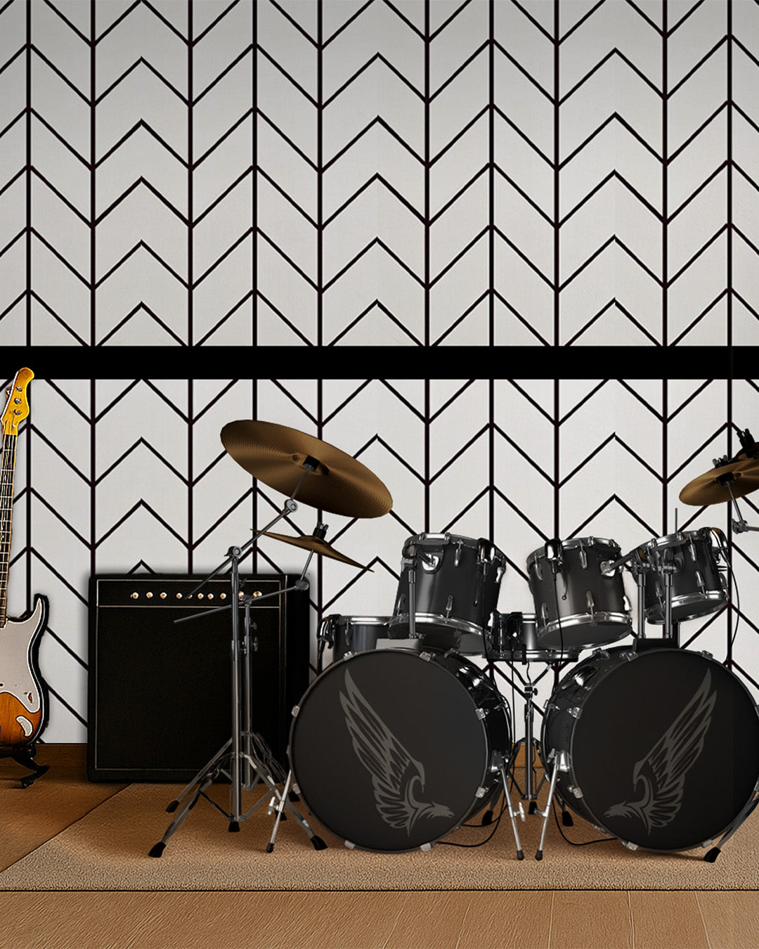 Nova- Acoustic Felt Wall Panel, Peel and Stick, 24"x46"