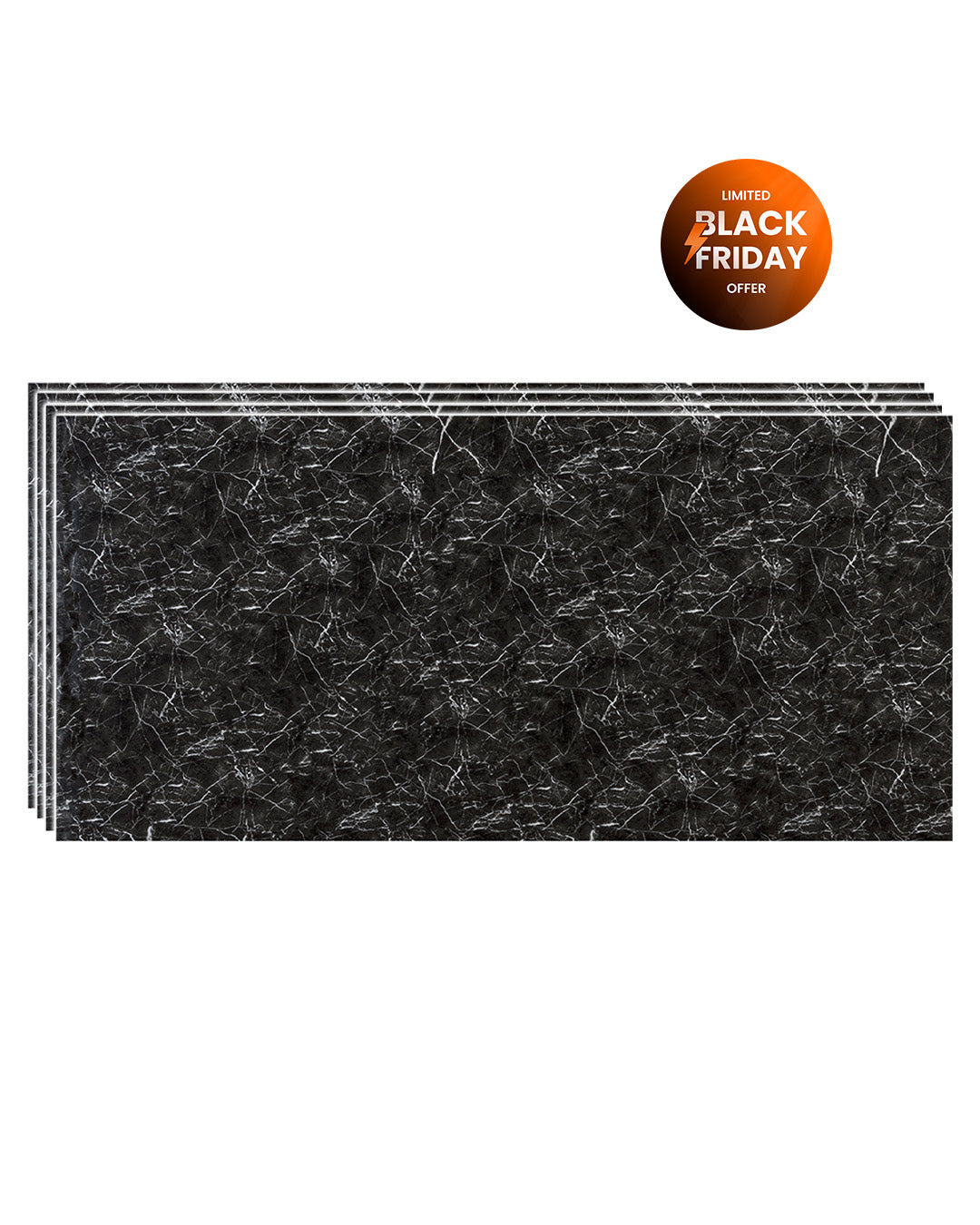 Nightfall Vein Marble Look Wallpanels (24in x 48in)