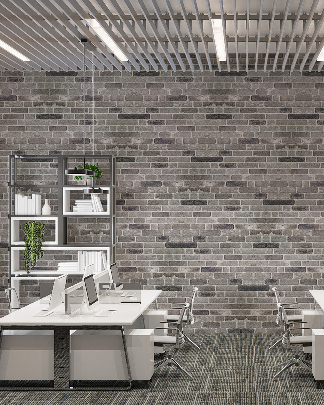 Path Of Gray SL-1926 | 3D Brick Effect Decorative Wall Panels, 20x40in | 3/10/20 Panel Options