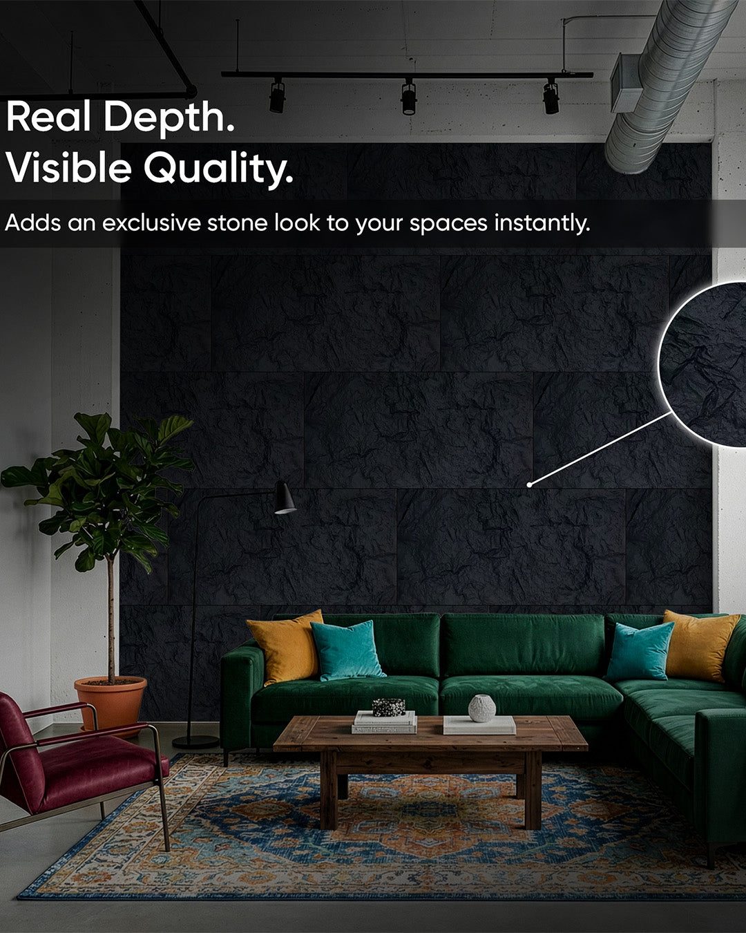 Night, Pu Stone 3D Wall Panels