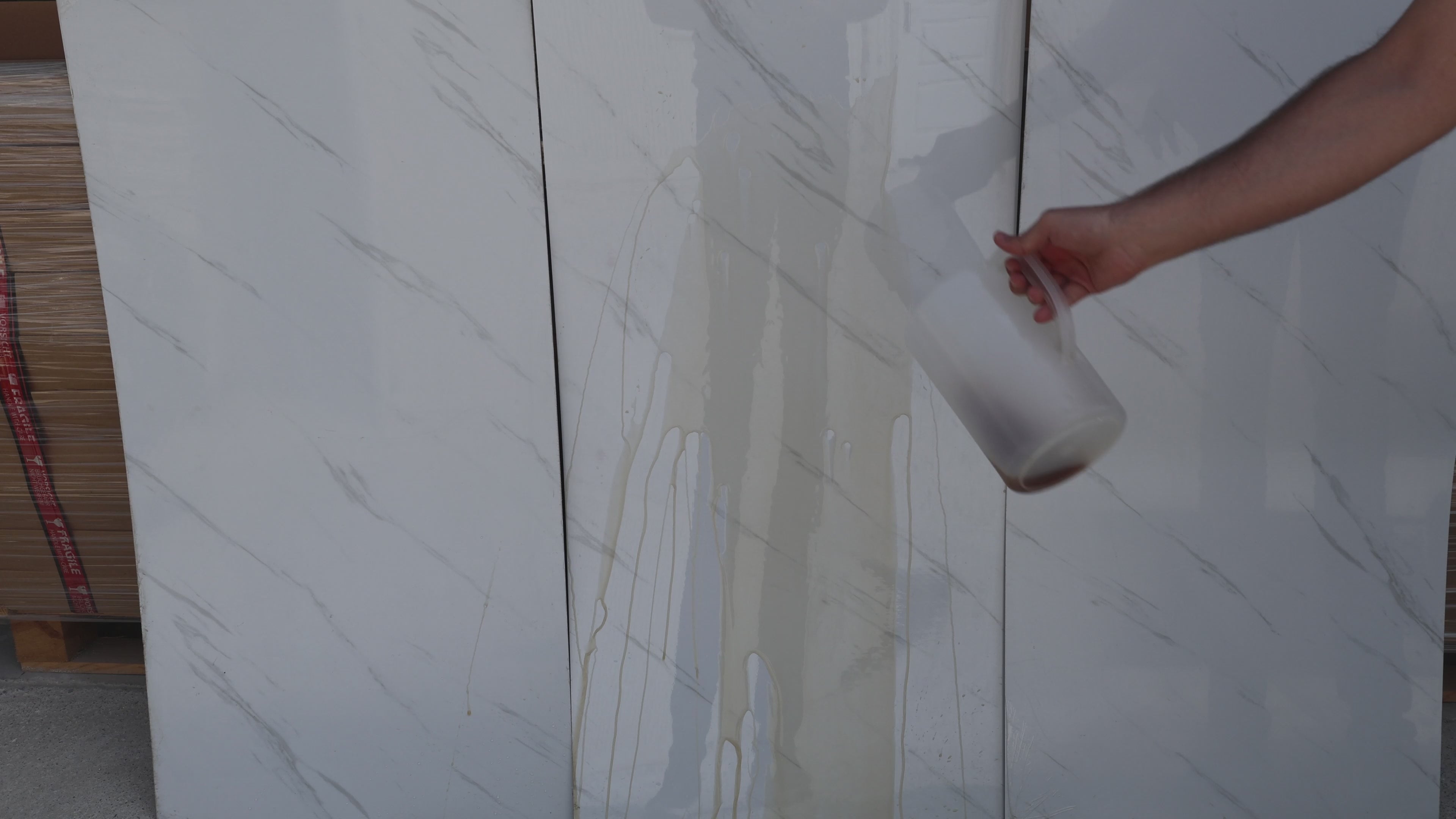 Midnight Vein Marble Look Wallpanels (24in x 48in)
