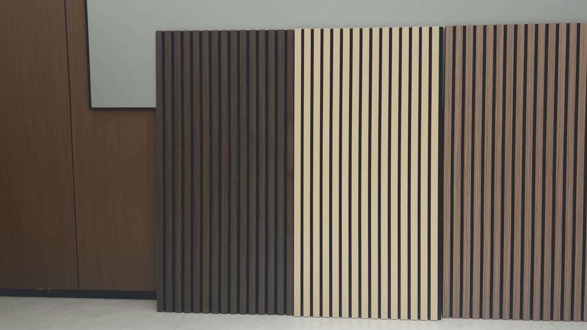 Acoustic Wood Wall Panel, Peel and Stick, 24inx48in – White