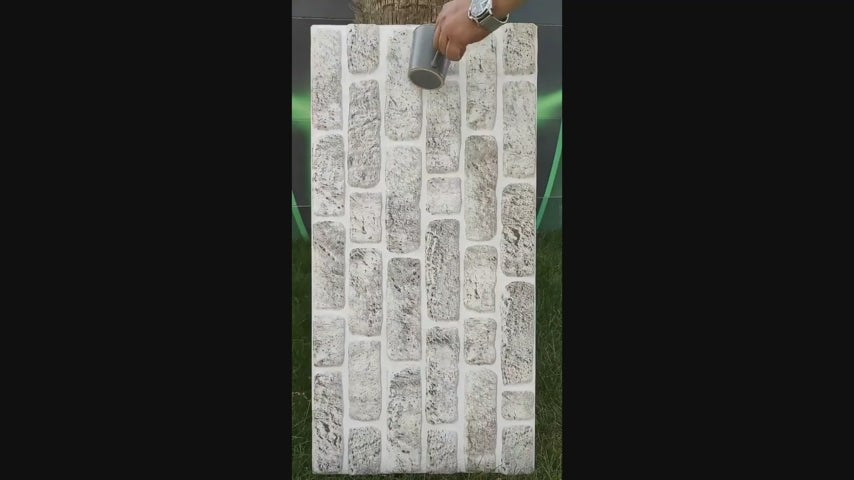 White Grey Slim L-1702 3D Decorative Wall Panels