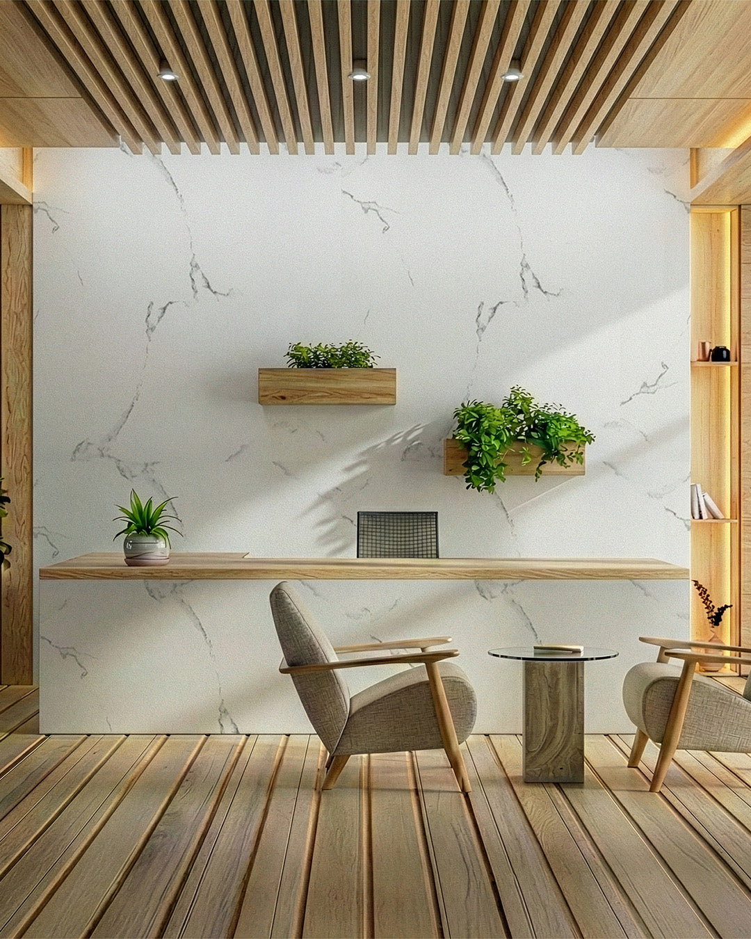 White Serenity | Marble Look Decorative Wall Panels (24"x45") | 4 Pieces | Alternative to Bathroom & Kitchen Tiles, Shower Wall Panels, Kitchen Backsplash