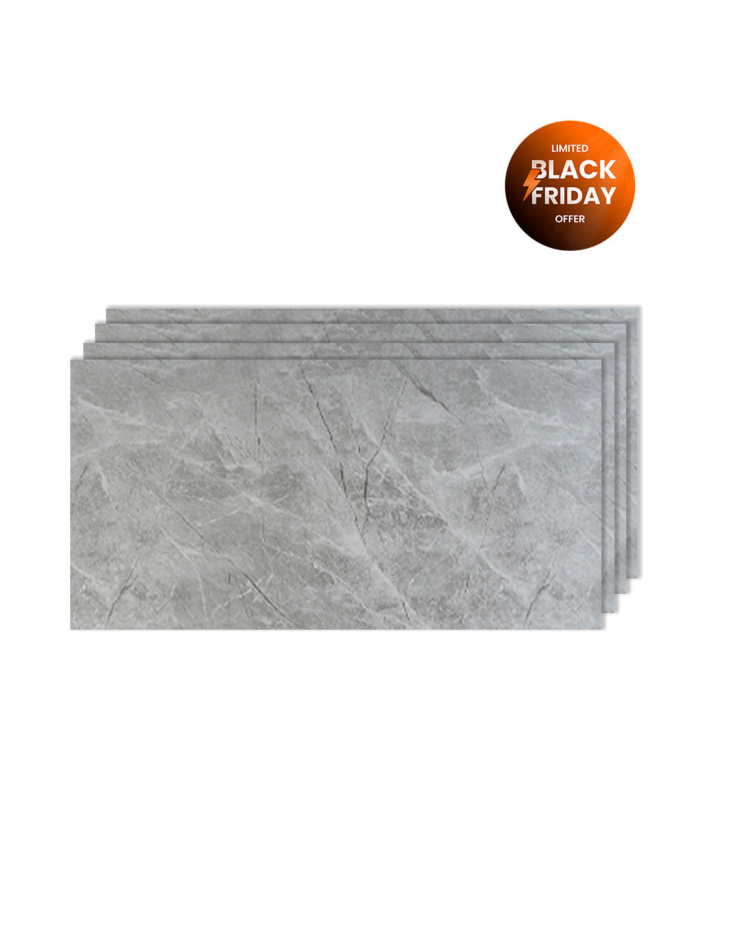 Silver Mist Marble Look Wallpanels (24in x 48in)