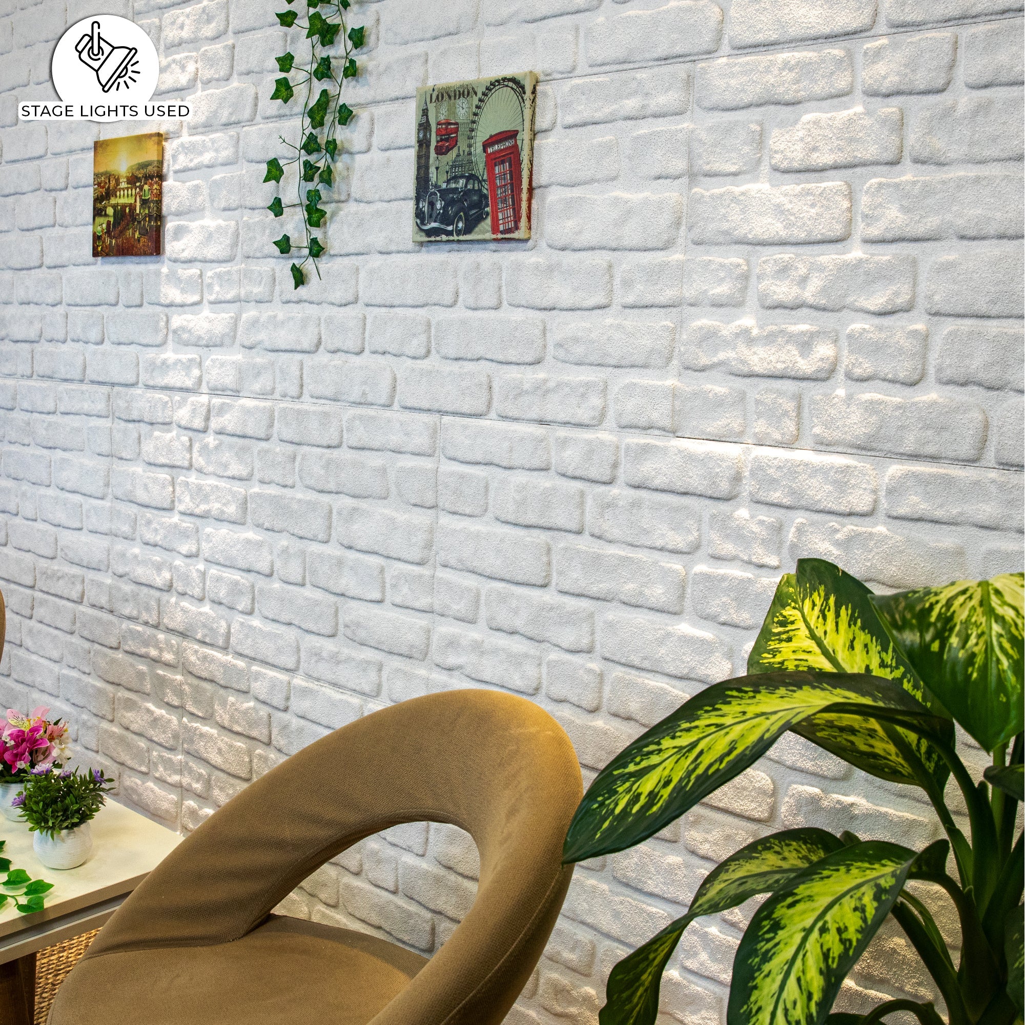 White Snow Slim L-1900 3D Decorative Wall Panels