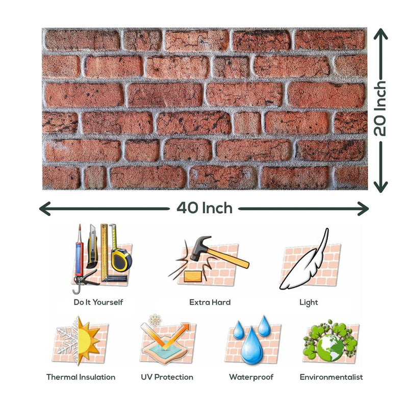 Brick Panel SP-0020 (Pack Of 10).