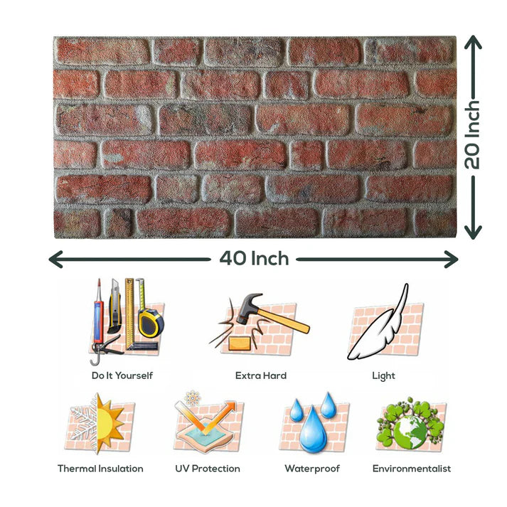 Brick Panel SP-0021 (Pack Of 10).