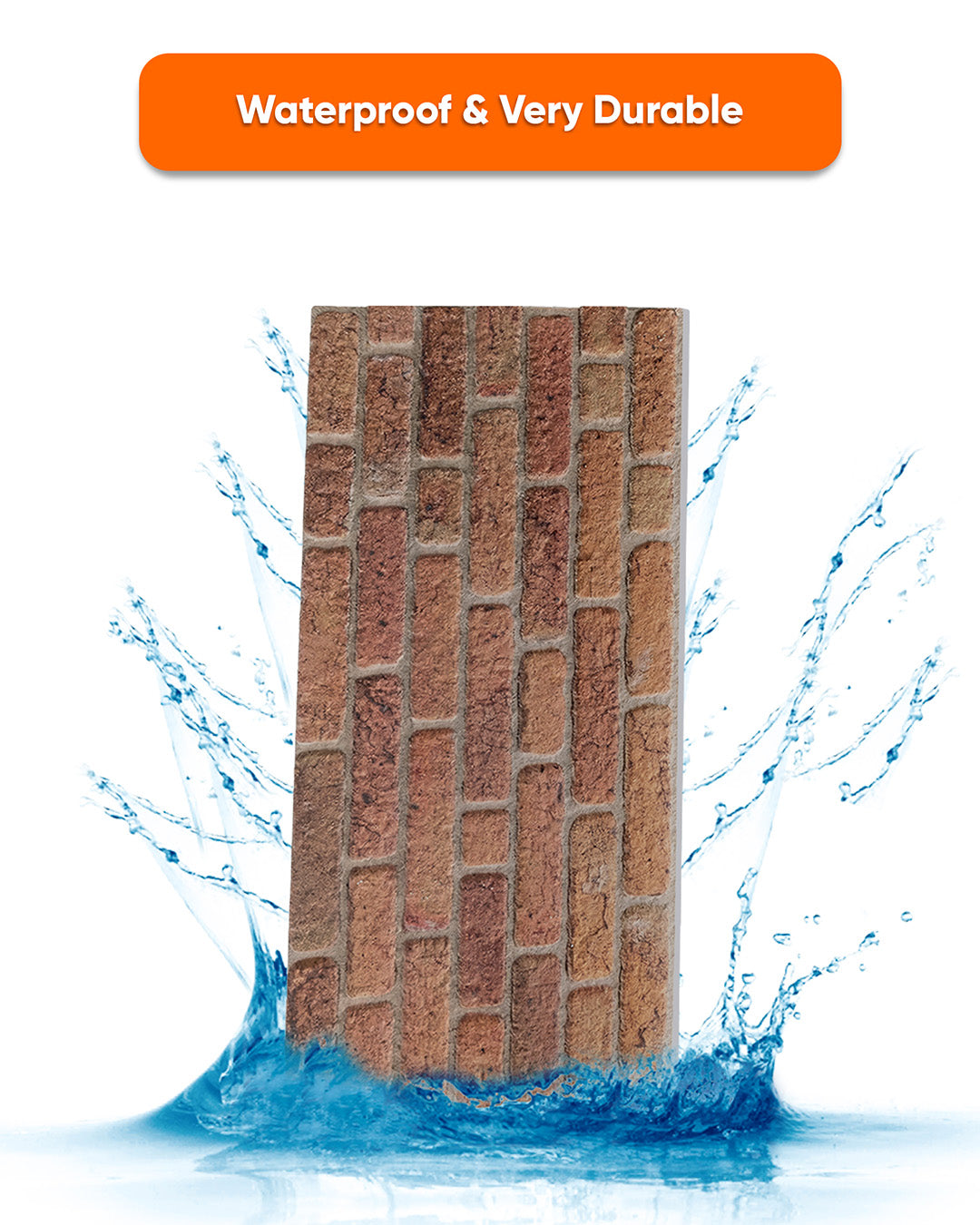 Telegraph Road SL-1812 | 3D Brick Effect Decorative Wall Panels, 20x40in | 3/10/20 Panel Options