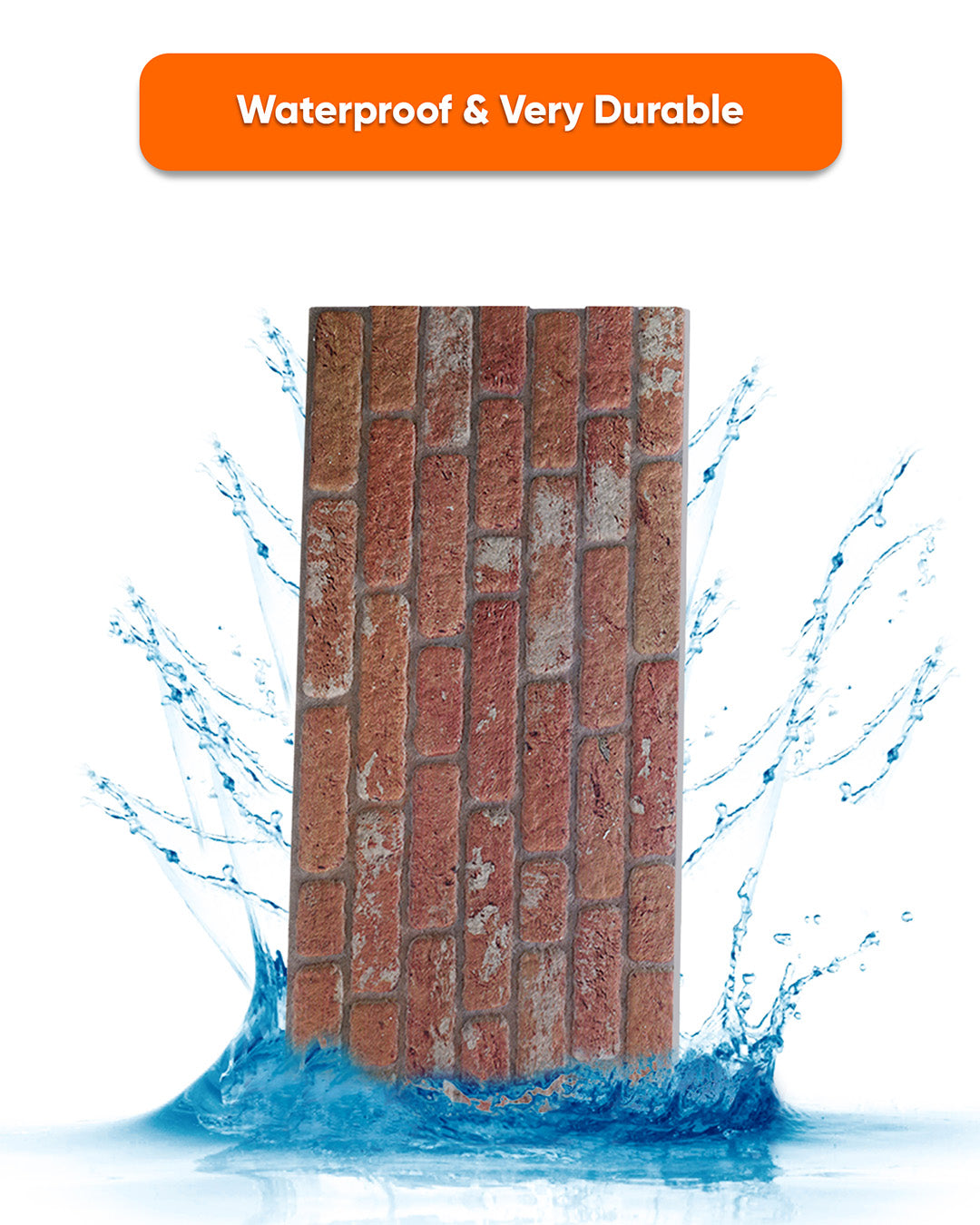 Vintage Dream SL-1716 | 3D Brick Effect Decorative Wall Panels, 20x40in | 3/10/20 Panel Options