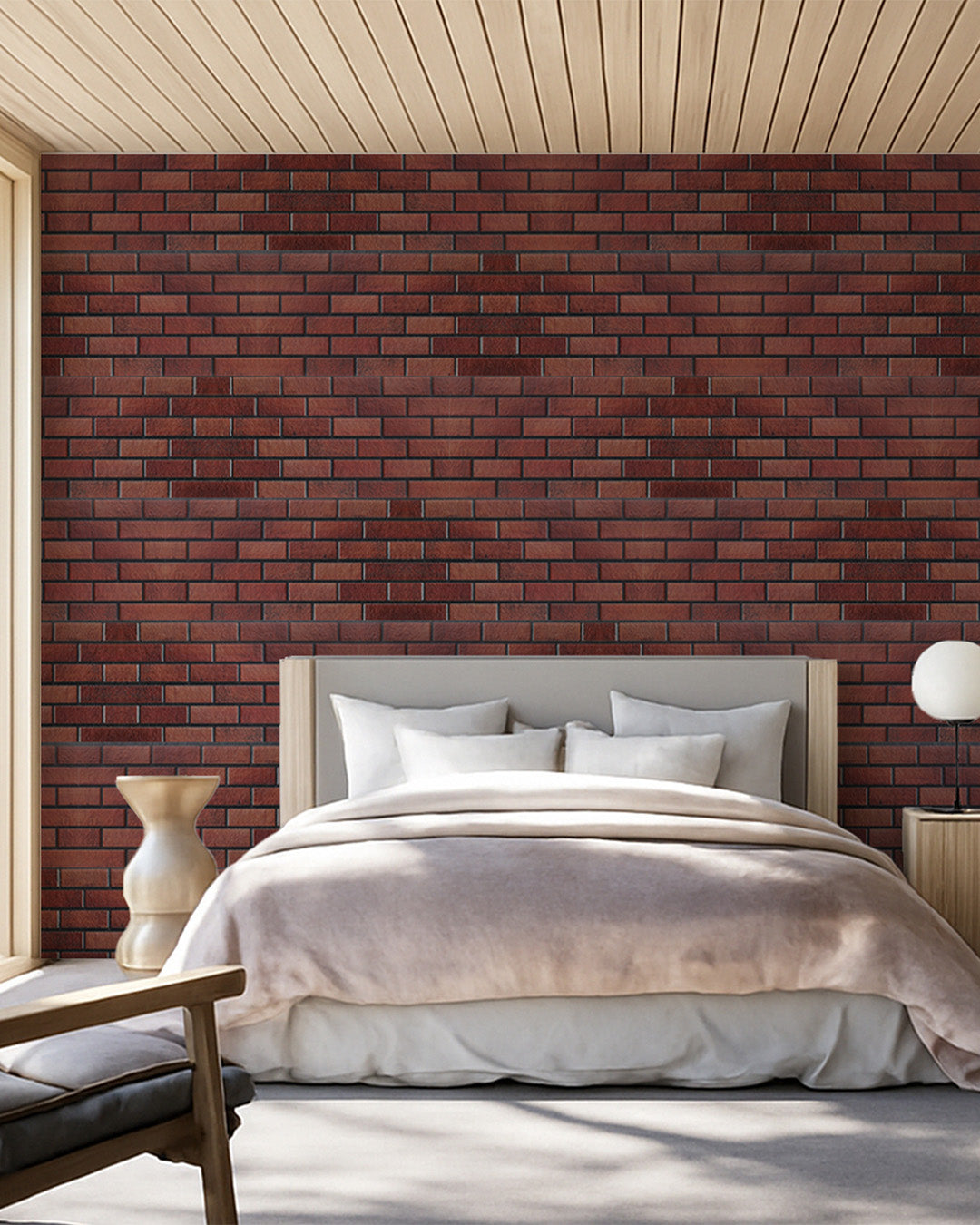 Oldbury T-1705 | 3D Brick Effect Decorative Wall Panels, 20x40in | 3/10/20 Panel Options