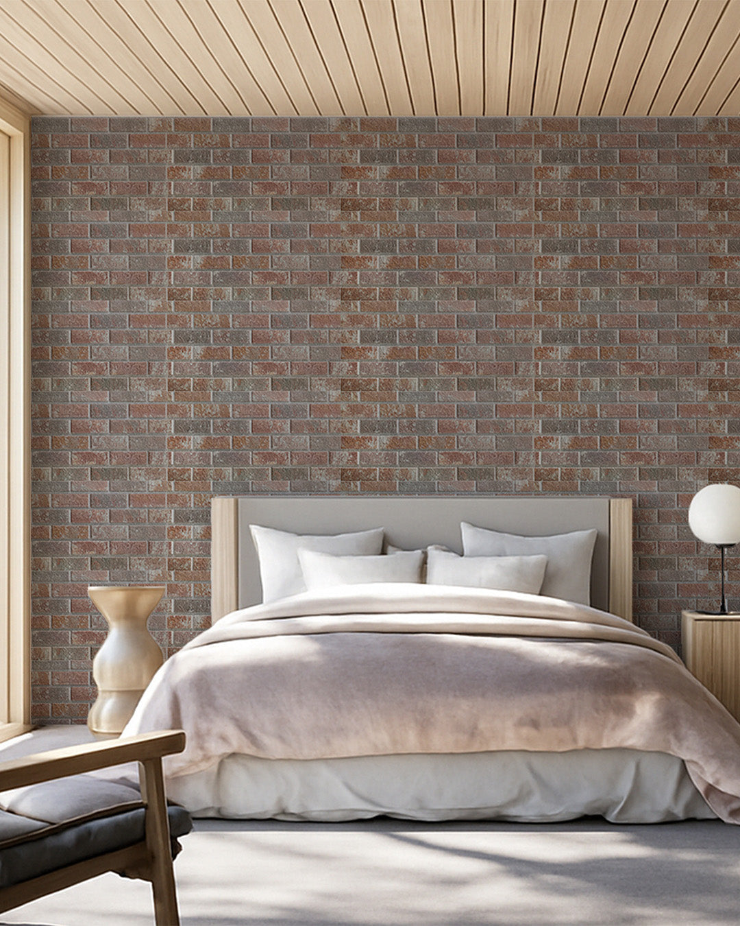 Mocha Royal T-1901 | 3D Brick Effect Decorative Wall Panels, 20x40in | 3/10/20 Panel Options