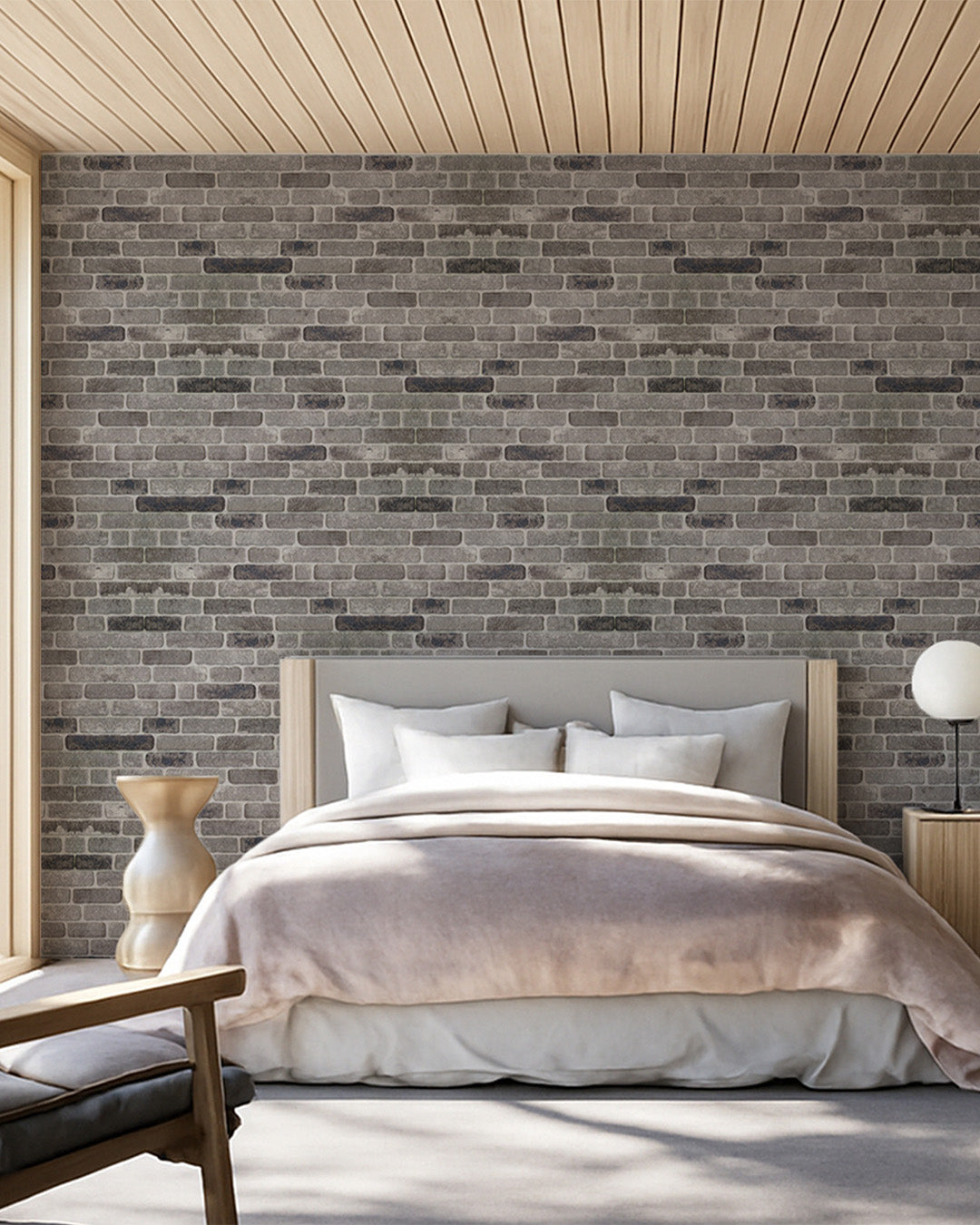 Path Of Gray SL-1926 | 3D Brick Effect Decorative Wall Panels, 20x40in | 3/10/20 Panel Options