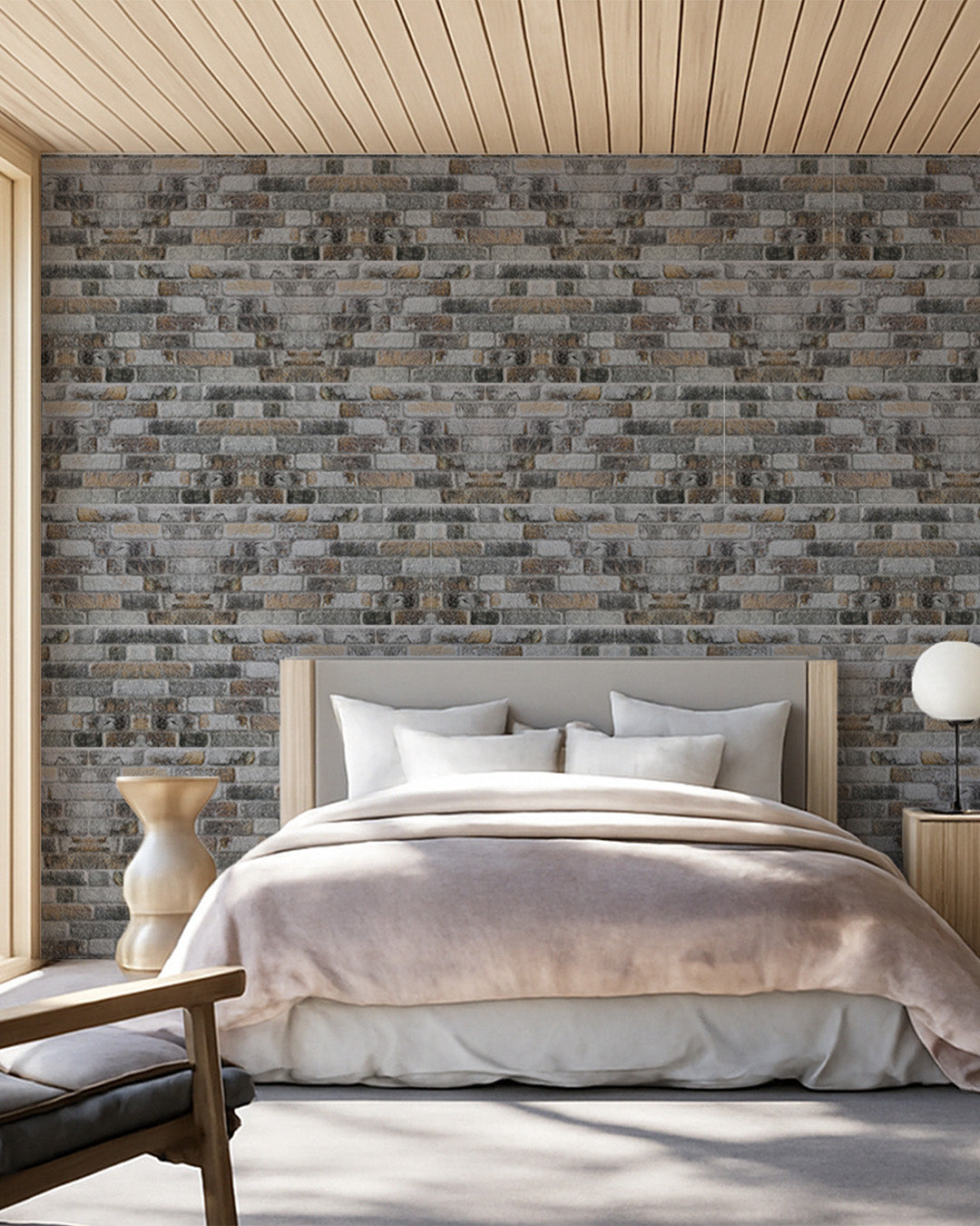 Towards The Bridge SL-1804 | 3D Brick Effect Decorative Wall Panels, 20x40in | 3/10/20 Panel Options